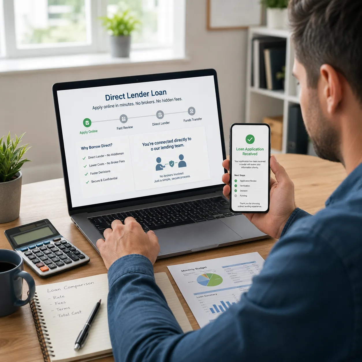 Direct Lender Loans Online – No Brokers