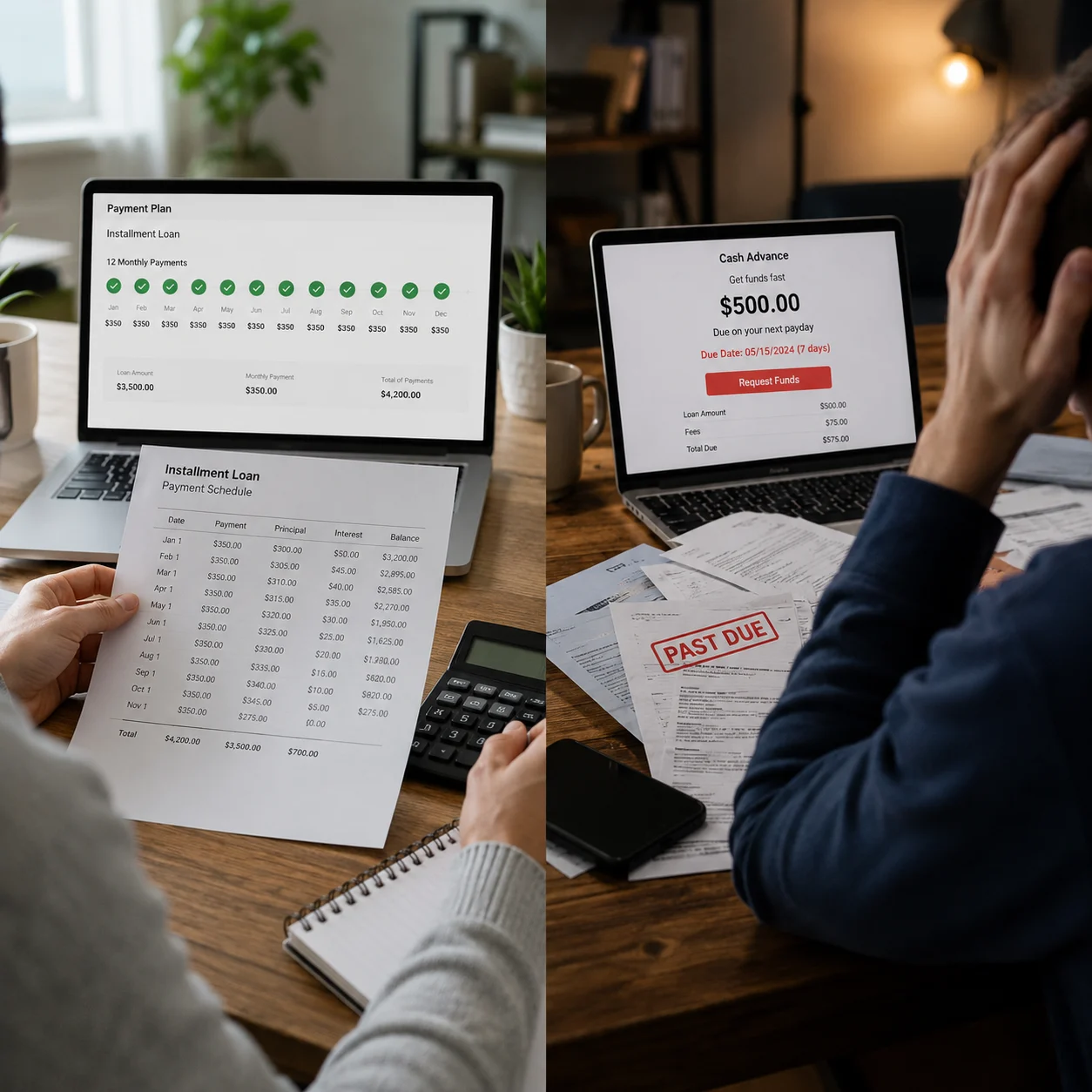 Installment Loans vs Payday Loans